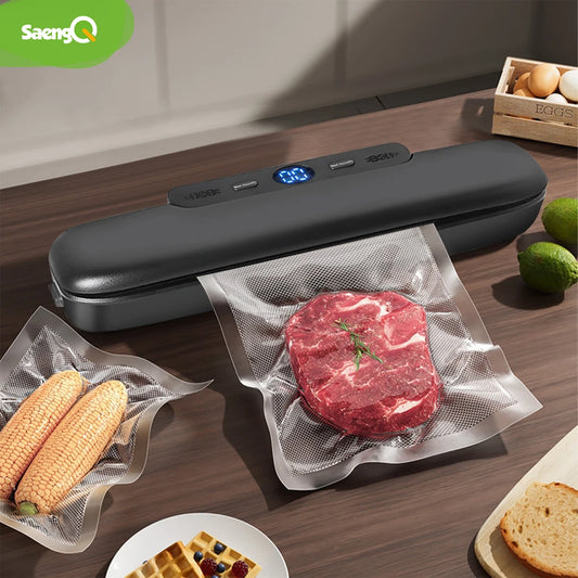 Powerful Food Vacuum Sealer 60kPa - One Touch Digital Freshness System