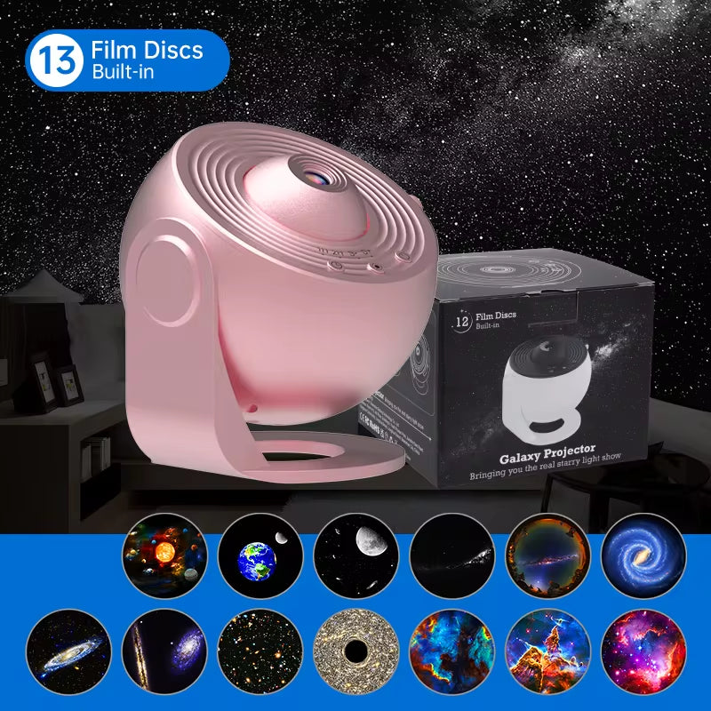 Galaxy Night Light Projector – 12-in-1 HD Starry Sky Sleep Lamp for Kids & Bedrooms