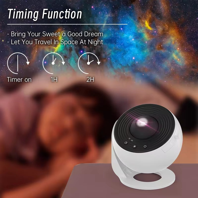 Galaxy Night Light Projector – 12-in-1 HD Starry Sky Sleep Lamp for Kids & Bedrooms