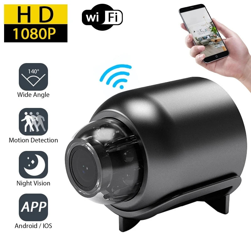 1080P X5 Mini WiFi Camera – Night Vision & Motion Detection
