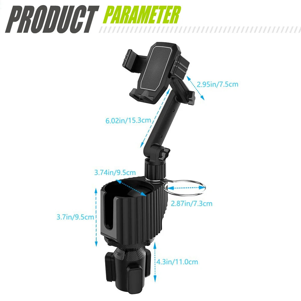   2-in-1 Car Cup & Phone Holder