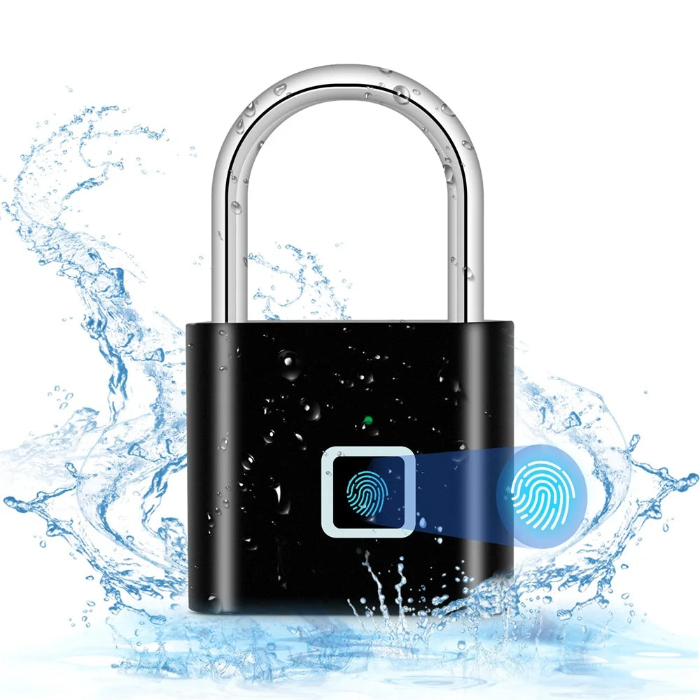 KERUI Smart Fingerprint Padlock – 0.2s Instant Unlock, Waterproof, Anti-Theft, USB Rechargeable