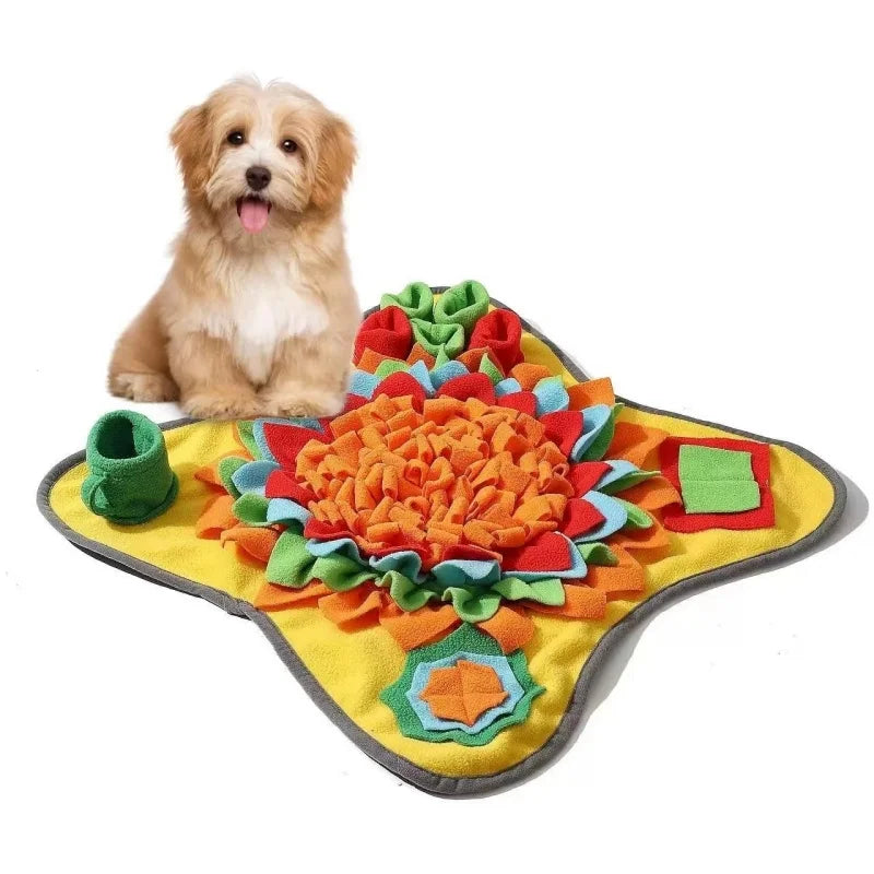 Interactive Sniffing Training Mat for Dogs and Cats | Stress Relief, Slow Feeding & Enrichment Activity Blanket