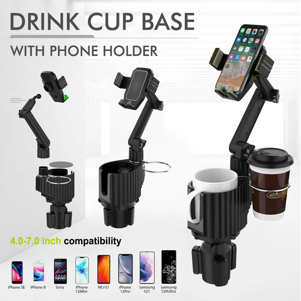   2-in-1 Car Cup & Phone Holder