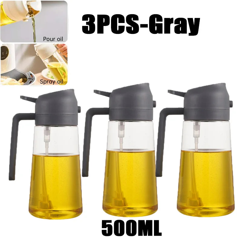 ⭐ Oil Spray Bottle for Cooking – 200ml / 300ml / 500ml Refillable Olive Oil Sprayer for BBQ, Baking & Air Fryer