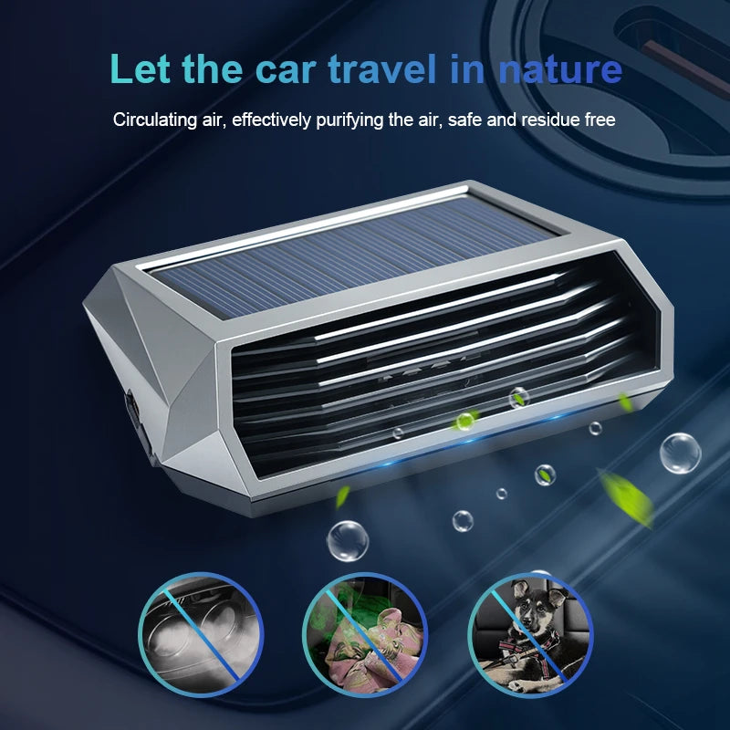 Solar Powered Car Purifier – Automatic Fresh Air Cleaner