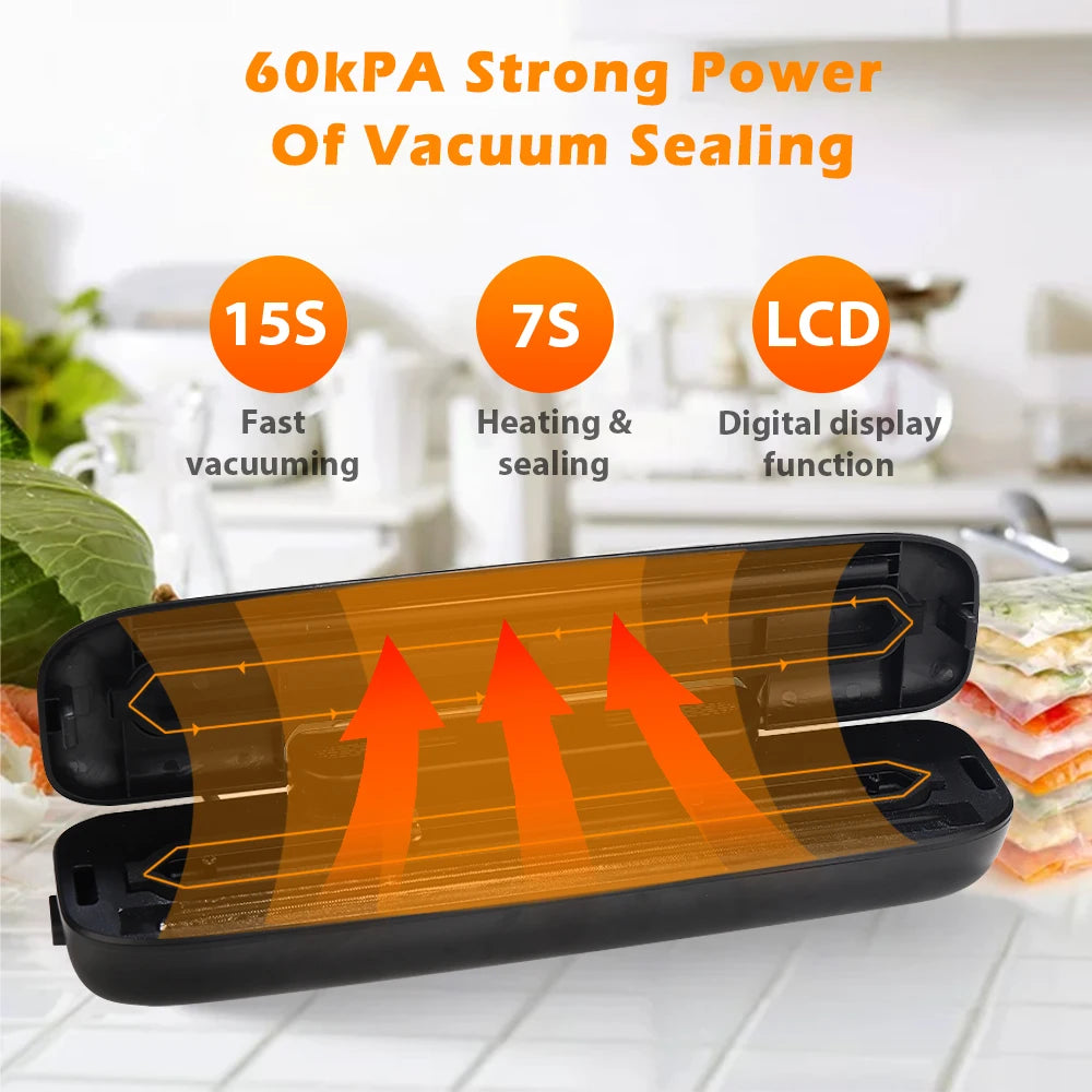 SaengQ 30cm Vacuum Sealer — Food Saver + 10 Bags