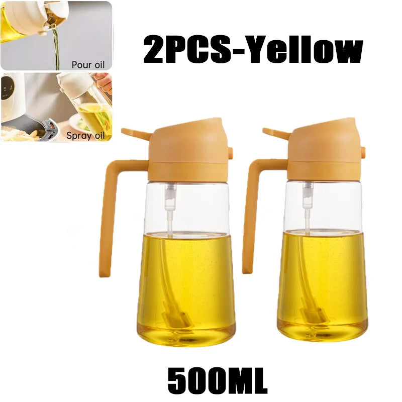 ⭐ Oil Spray Bottle for Cooking – 200ml / 300ml / 500ml Refillable Olive Oil Sprayer for BBQ, Baking & Air Fryer
