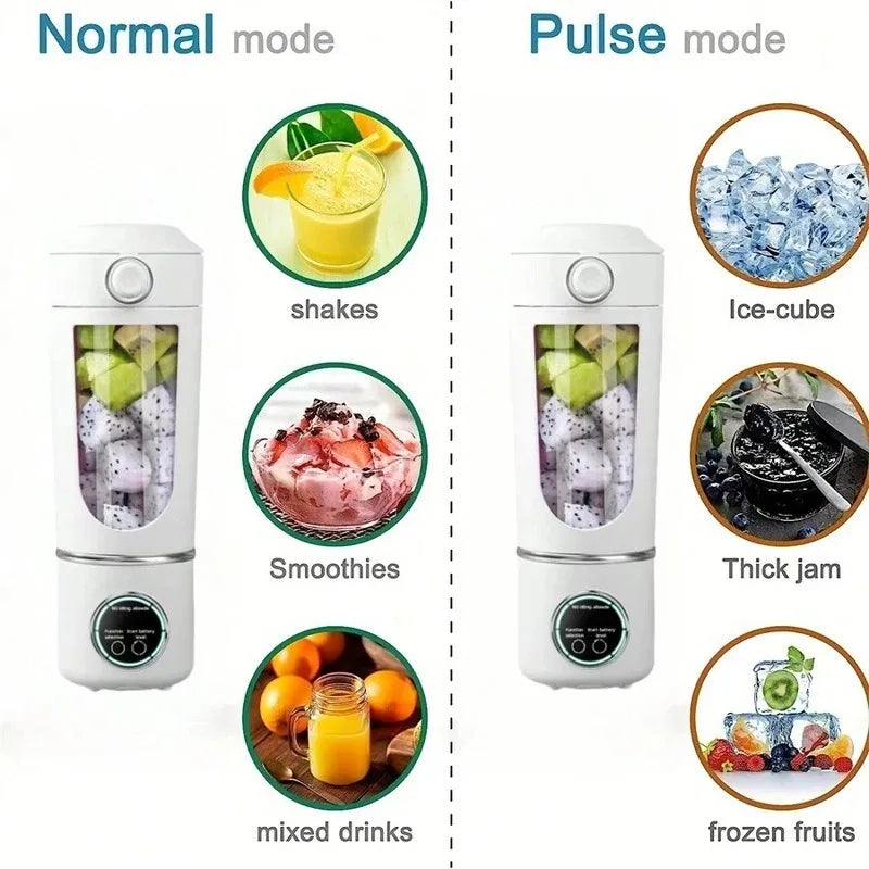 Portable 700ml Rechargeable Blender — 12 Blades | Smoothies, Shakes and Fresh Juice Anywhere
