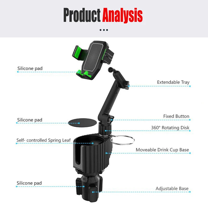   2-in-1 Car Cup & Phone Holder