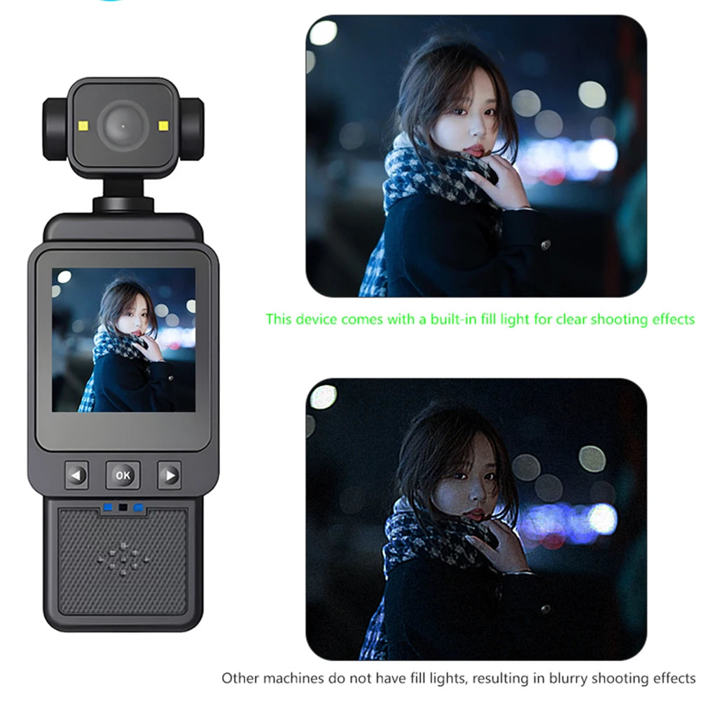 Mini 1080P WiFi Pocket Camera – Rotating Lens Body Cam