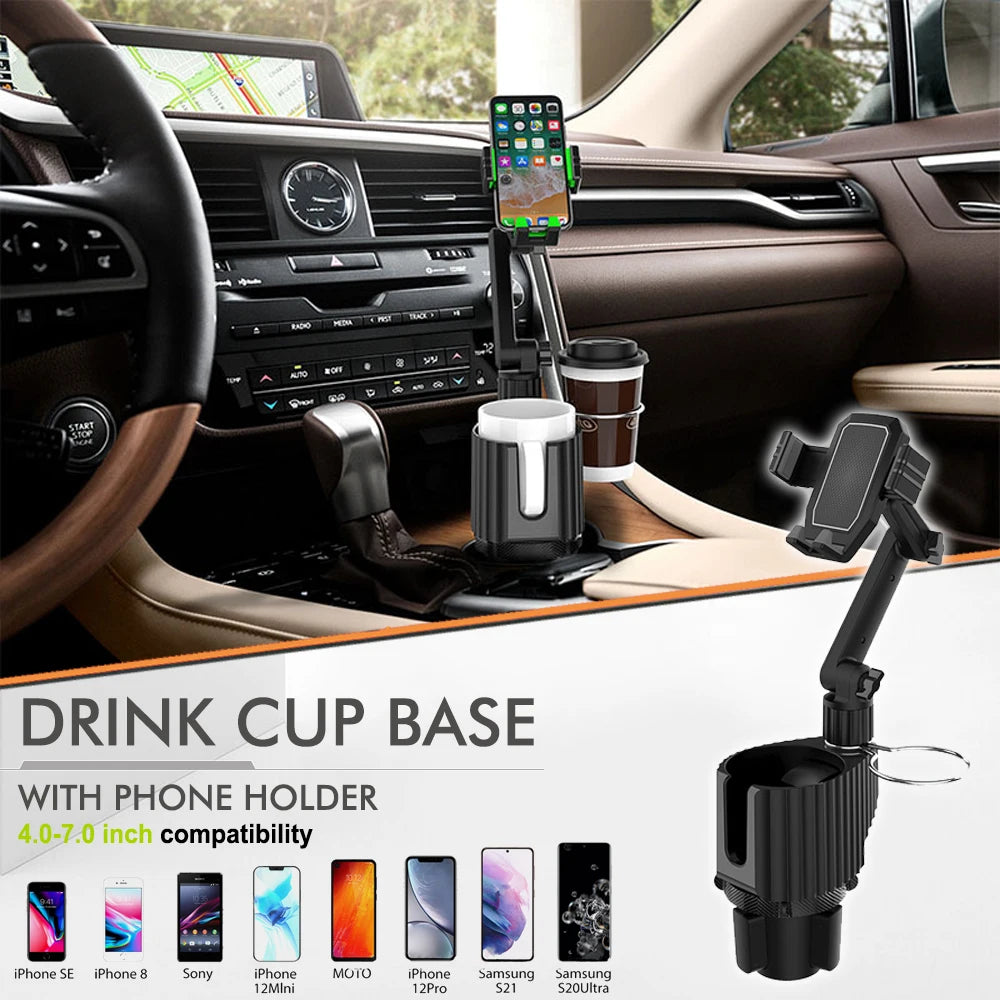   2-in-1 Car Cup & Phone Holder