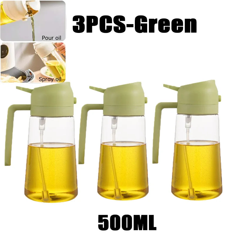 ⭐ Oil Spray Bottle for Cooking – 200ml / 300ml / 500ml Refillable Olive Oil Sprayer for BBQ, Baking & Air Fryer