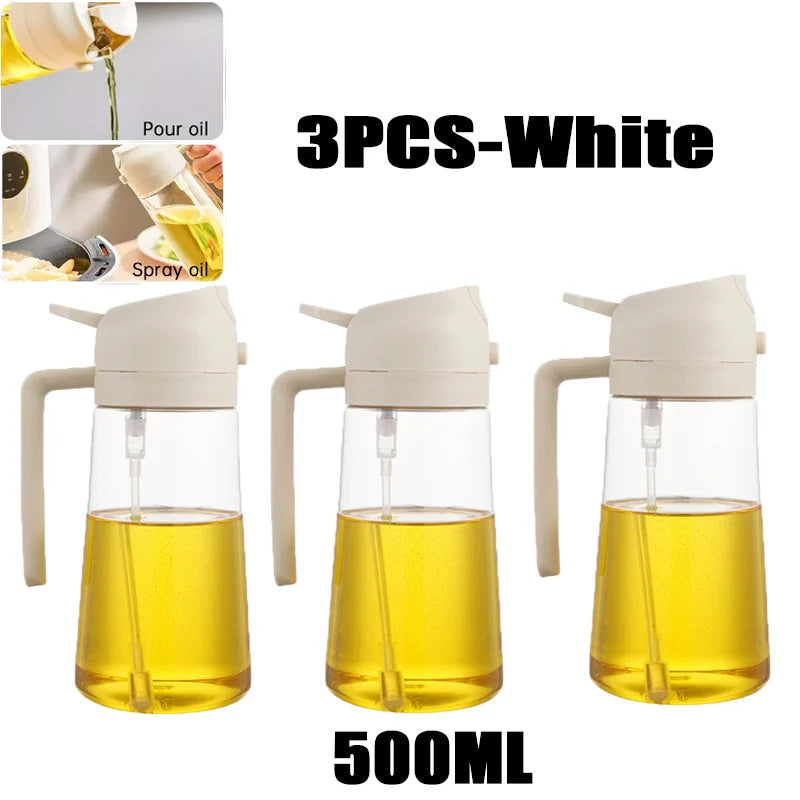 ⭐ Oil Spray Bottle for Cooking – 200ml / 300ml / 500ml Refillable Olive Oil Sprayer for BBQ, Baking & Air Fryer