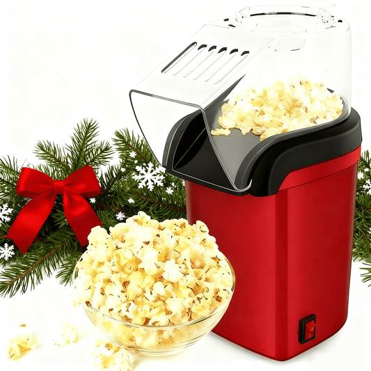 Hot Air Popcorn Maker – Oil-Free | Fast 3-Min Popcorn | Healthy Snack Machine for Home Movie Nights