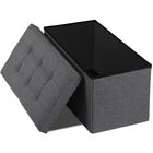 Storage Ottoman Bench Foot Rest Stool for Bedroom Entryway Living Room
