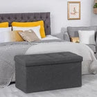 Storage Ottoman Bench Foot Rest Stool for Bedroom Entryway Living Room