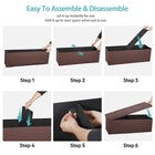 Storage Ottoman Bench Foot Rest Stool for Bedroom Entryway Living Room