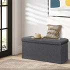 Storage Ottoman Bench Foot Rest Stool for Bedroom Entryway Living Room