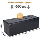 Storage Ottoman Bench Foot Rest Stool for Bedroom Entryway Living Room