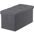 Storage Ottoman Bench Foot Rest Stool for Bedroom Entryway Living Room