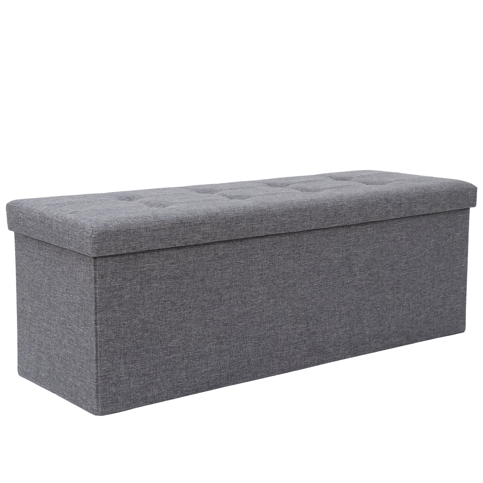 Storage Ottoman Bench Foot Rest Stool for Bedroom Entryway Living Room