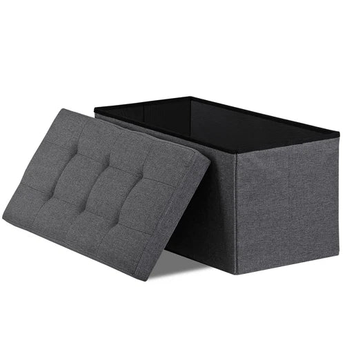 Storage Ottoman Bench Foot Rest Stool for Bedroom Entryway Living Room