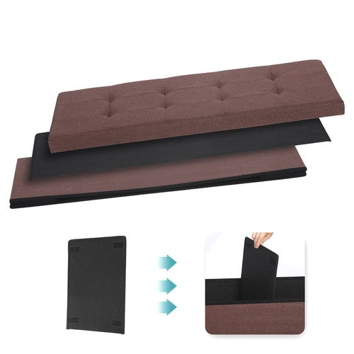 Storage Ottoman Bench Foot Rest Stool for Bedroom Entryway Living Room