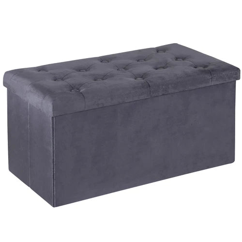 Storage Ottoman Bench Foot Rest Stool for Bedroom Entryway Living Room